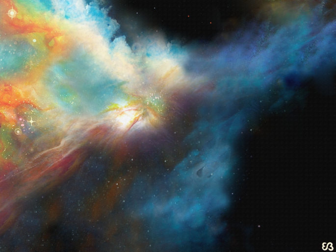 Peinture d'Eliora Bousquet - &Eacute;lan &eacute;th&eacute;r&eacute;