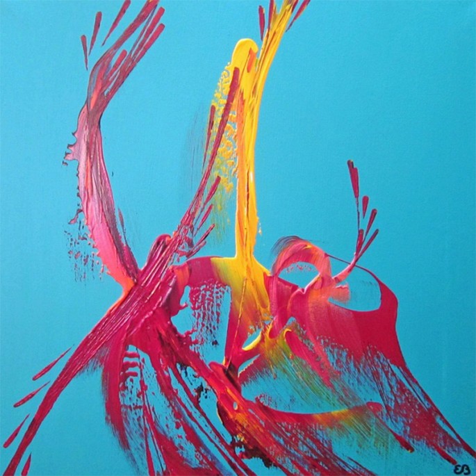 Peinture d'Eliora Bousquet - Le ravissement de Ganymède