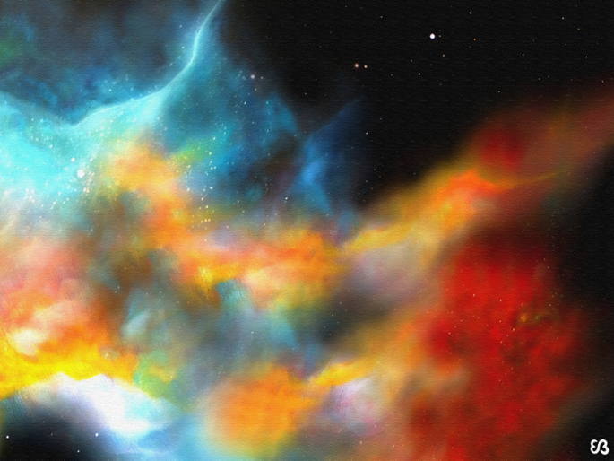 Peinture d'Eliora Bousquet - Lux Aeterna 