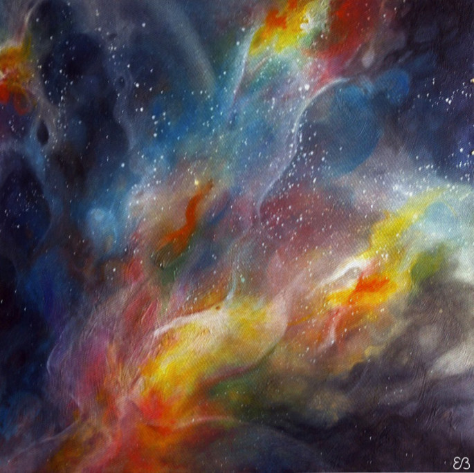 Peinture d'Eliora Bousquet - Nuit d'Orion