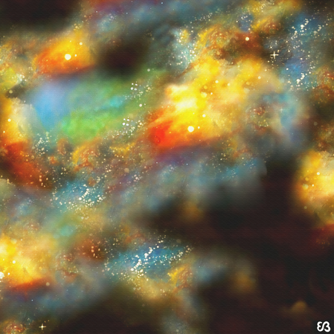 Peinture d'Eliora Bousquet - Possible Gen&egrave;se