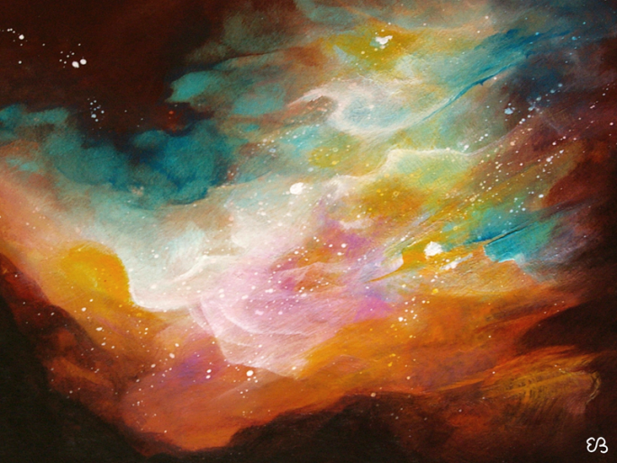 Peinture d'Eliora Bousquet - Sillage d'&eacute;ther