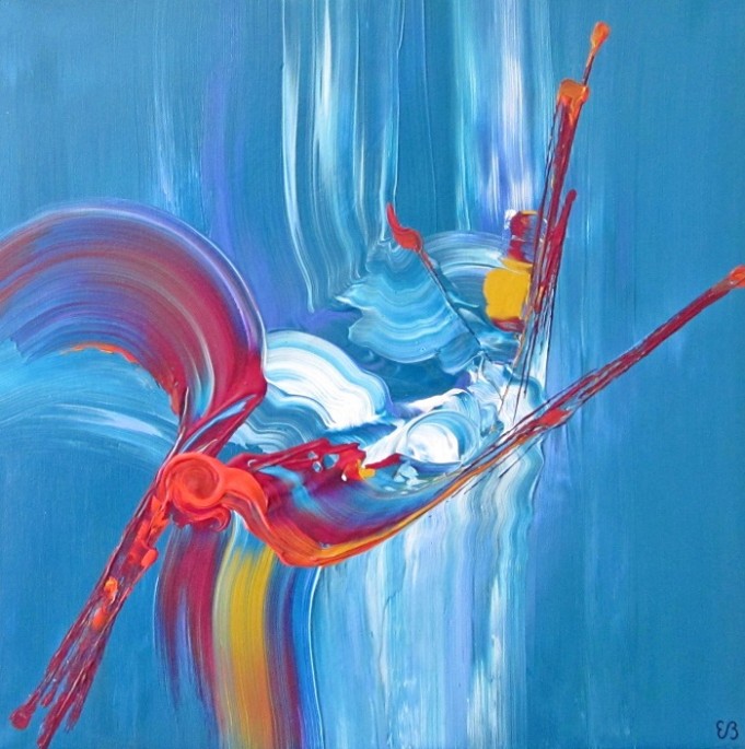 Peinture d'Eliora Bousquet - Sous les ailes d'Anqa