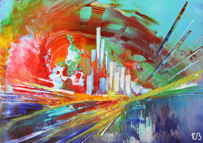 Peinture d'Eliora Bousquet - Tsunatlantis